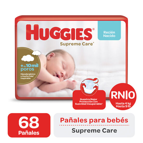 2 Packs Pañal Huggies Supreme Care Megapack
